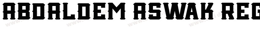 ABDALDEM Aswak Regul字体转换